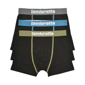 Lambretta Mens Classic Boxer Shorts (Pack of 3) / Black